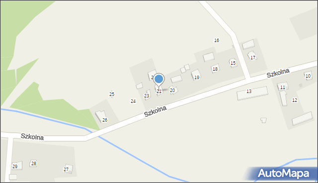 Wołkowyja, Szkolna, 21, mapa Wołkowyja