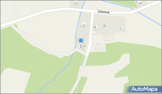 Wołkowyja, Szkolna, 31, mapa Wołkowyja