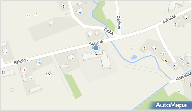 Wołkowyja, Szkolna, 7, mapa Wołkowyja