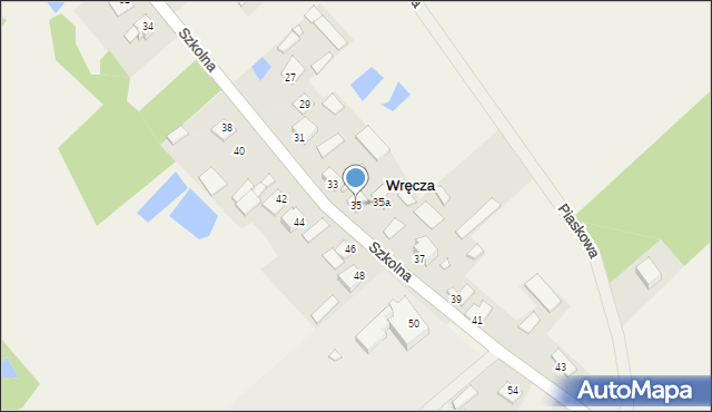 Wręcza, Szkolna, 35, mapa Wręcza