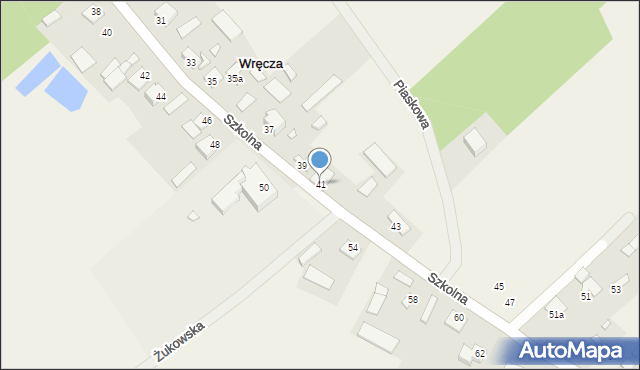 Wręcza, Szkolna, 41, mapa Wręcza