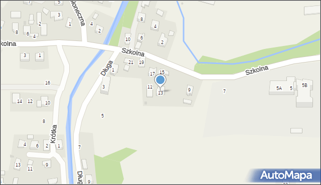 Wróblik Szlachecki, Szkolna, 13, mapa Wróblik Szlachecki