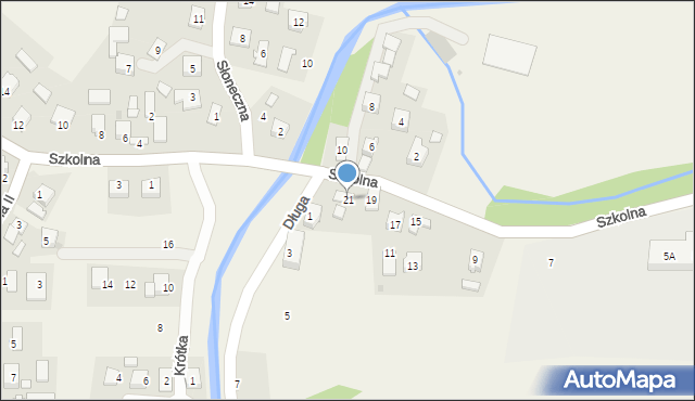 Wróblik Szlachecki, Szkolna, 21, mapa Wróblik Szlachecki