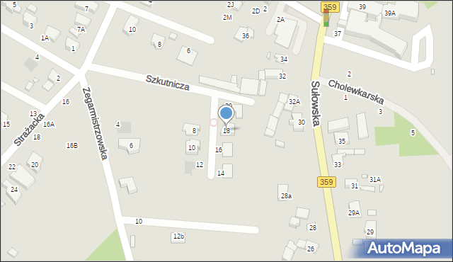 Wrocław, Szkutnicza, 18, mapa Wrocławia