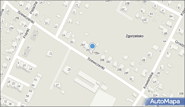 Wrocław, Szewczenki Tarasa, 28, mapa Wrocławia