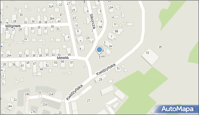 Wrocław, Szczygla, 1, mapa Wrocławia