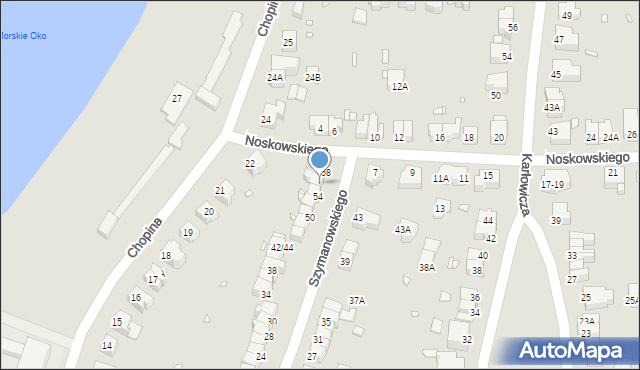 Wrocław, Szymanowskiego Karola, 56, mapa Wrocławia