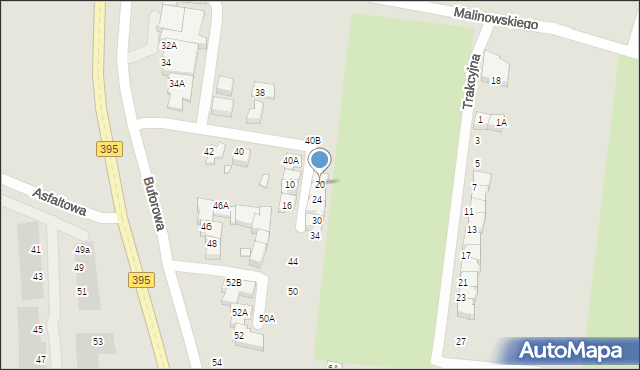 Wrocław, Szynowa, 20, mapa Wrocławia