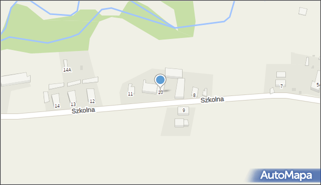 Wrzesiny, Szkolna, 10, mapa Wrzesiny