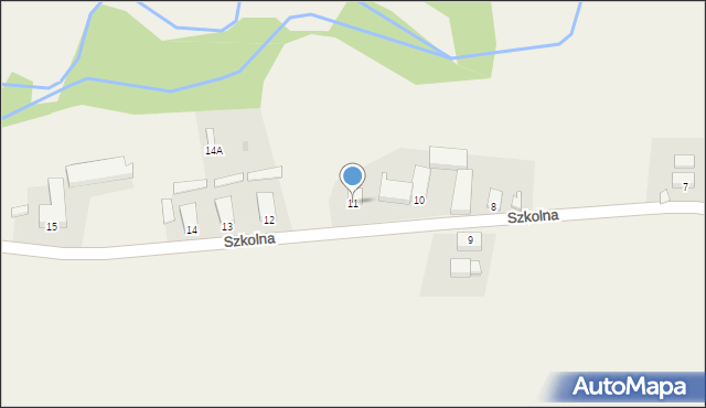 Wrzesiny, Szkolna, 11, mapa Wrzesiny