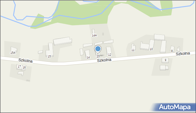 Wrzesiny, Szkolna, 13, mapa Wrzesiny