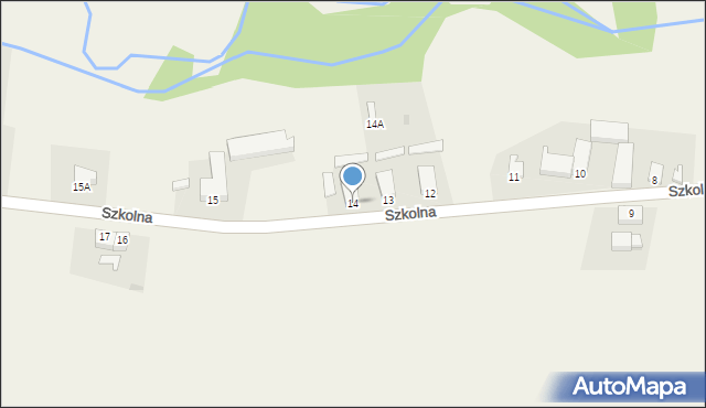 Wrzesiny, Szkolna, 14, mapa Wrzesiny