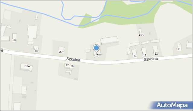 Wrzesiny, Szkolna, 15, mapa Wrzesiny