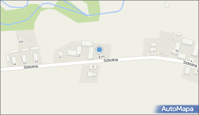 Wrzesiny, Szkolna, 8, mapa Wrzesiny