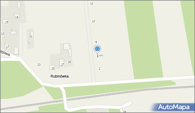 Wygoda, Szmaragdowa, 4, mapa Wygoda