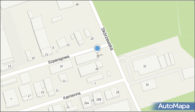 Wysogotowo, Szparagowa, 18, mapa Wysogotowo