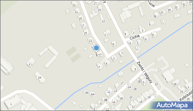 Wysokie Mazowieckie, Szopena, 9, mapa Wysokie Mazowieckie