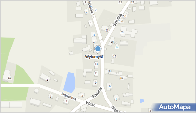 Wytomyśl, Szkolna, 15, mapa Wytomyśl