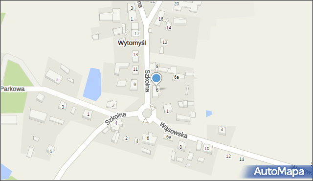 Wytomyśl, Szkolna, 6, mapa Wytomyśl