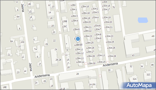 Ząbki, Szwoleżerów, 128A/10, mapa Ząbki