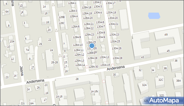 Ząbki, Szwoleżerów, 128A/27, mapa Ząbki