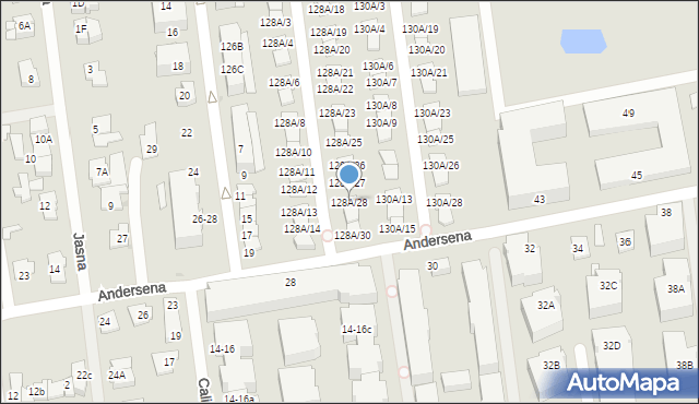 Ząbki, Szwoleżerów, 128A/28, mapa Ząbki