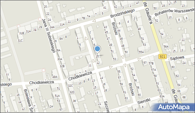 Zabrze, Szczepaniakowej Stefanii, 10, mapa Zabrza