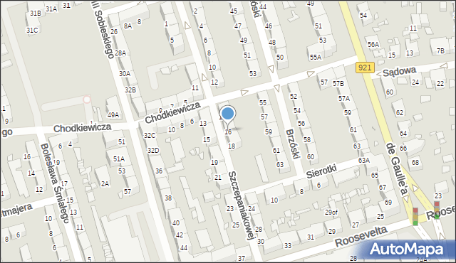 Zabrze, Szczepaniakowej Stefanii, 16, mapa Zabrza