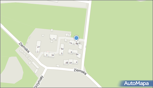 Zabrze, Szybowa, 7B, mapa Zabrza