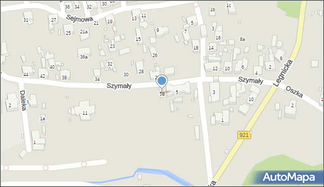 Zabrze, Szymały Jana, 5B, mapa Zabrza