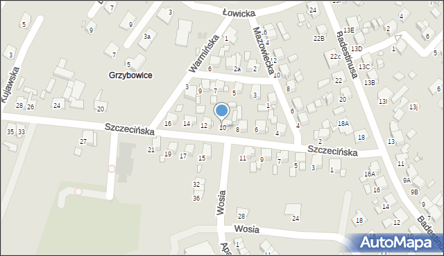 Zabrze, Szczecińska, 10, mapa Zabrza