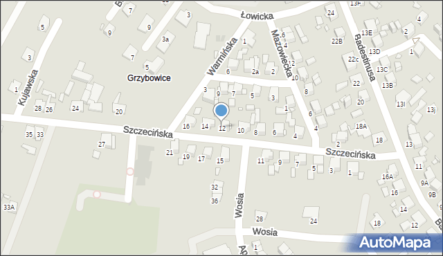 Zabrze, Szczecińska, 12, mapa Zabrza