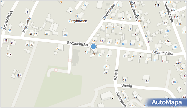 Zabrze, Szczecińska, 19, mapa Zabrza