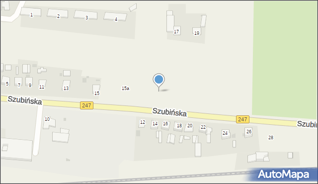 Zalesie, Szubińska, 17, mapa Zalesie