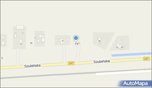 Zalesie, Szubińska, 37a, mapa Zalesie