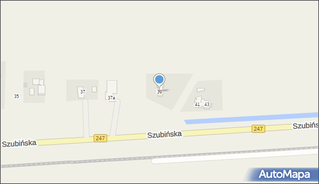 Zalesie, Szubińska, 39, mapa Zalesie