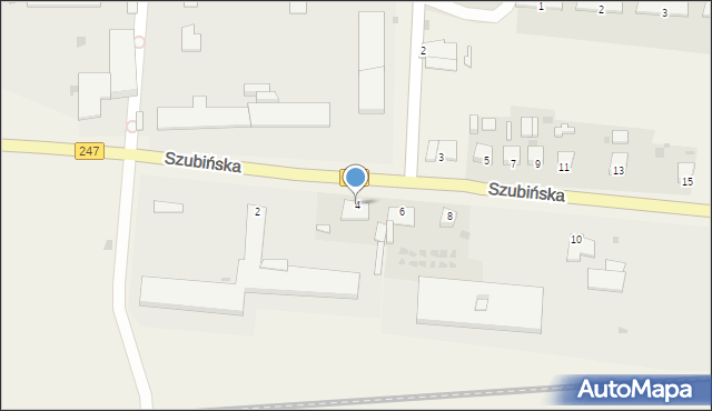 Zalesie, Szubińska, 4, mapa Zalesie