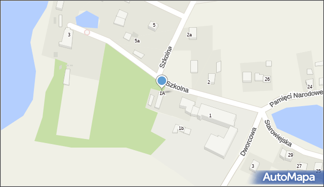 Żalno, Szkolna, 1A, mapa Żalno