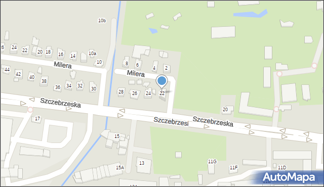 Zamość, Szczebrzeska, 22, mapa Zamościa