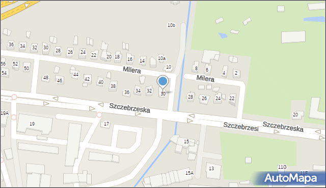 Zamość, Szczebrzeska, 30, mapa Zamościa