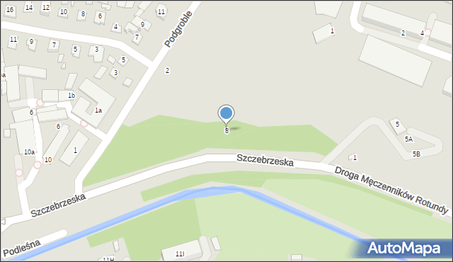 Zamość, Szczebrzeska, 8, mapa Zamościa