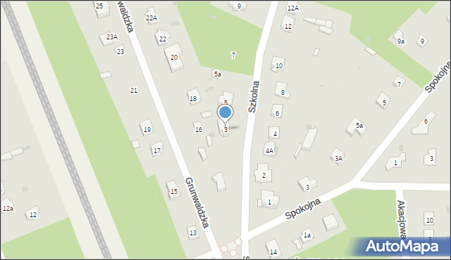 Żarki-Letnisko, Szkolna, 3, mapa Żarki-Letnisko