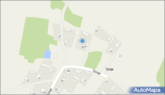 Zarzecze, Szoje, 16, mapa Zarzecze