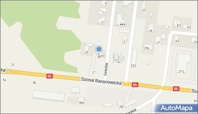 Zaścianki, Szosa Baranowicka, 19, mapa Zaścianki