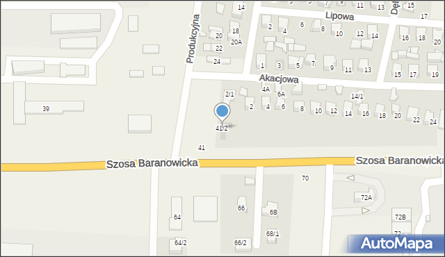 Zaścianki, Szosa Baranowicka, 41/2, mapa Zaścianki