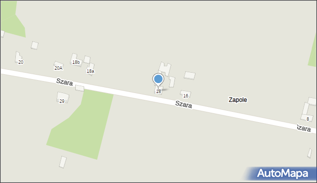 Zawiercie, Szara, 18, mapa Zawiercie