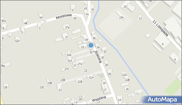 Zawiercie, Szkolna, 31, mapa Zawiercie