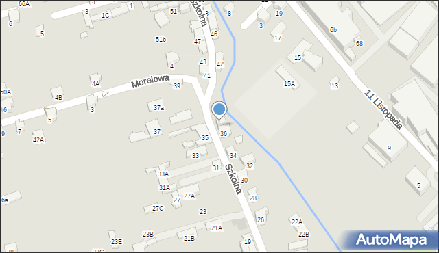 Zawiercie, Szkolna, 38, mapa Zawiercie