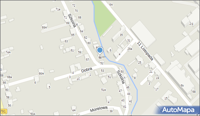 Zawiercie, Szkolna, 56, mapa Zawiercie