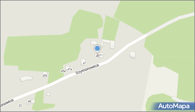 Zawiercie, Szymonowica Szymona, 49, mapa Zawiercie